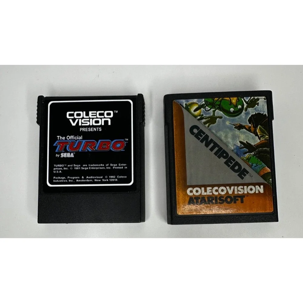 Coleco Games Sega Centipede The Official Turbo Set 2 Cartridges